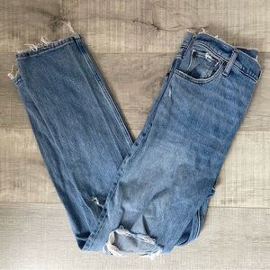 Abercrombie & Fitch The 90's Straight Ultra High Rise Curvy Love Jeans
